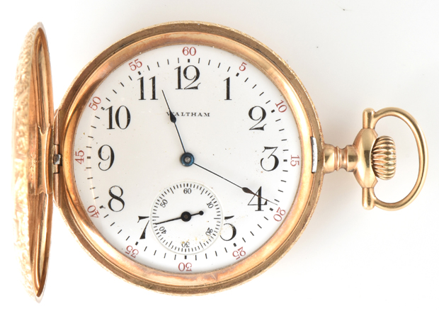 14K Yellow Gold Man’s Waltham Pocket Watch 