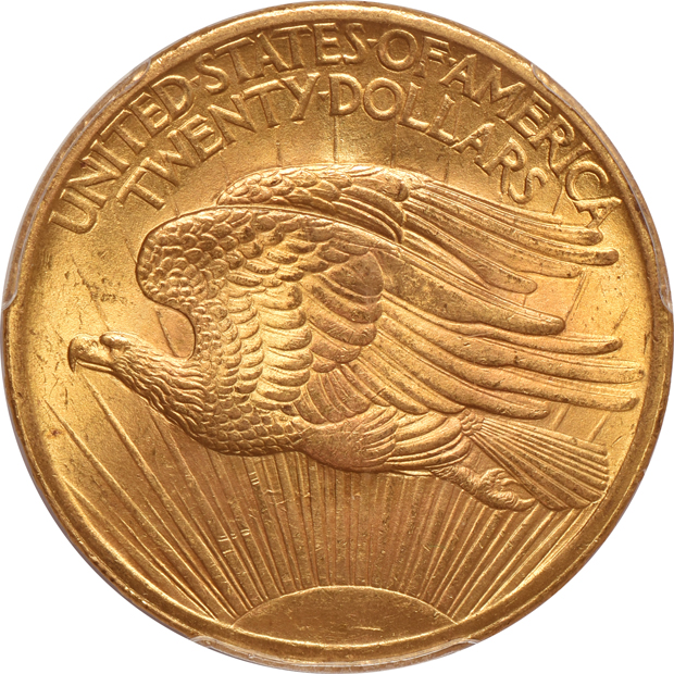 1907 No Motto Saint Gaudens PCGS MS-65