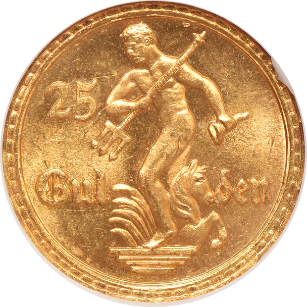 Poland - 1930 25 gulden - NGC MS-66