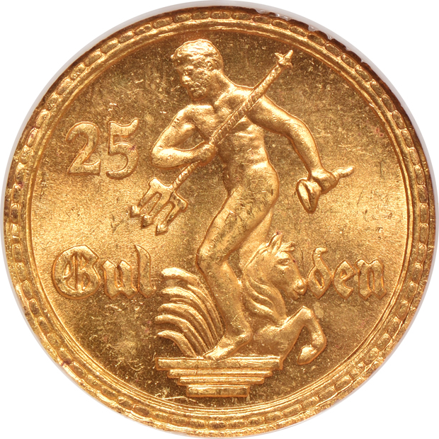 Poland - 1930 25 gulden - NGC MS-66