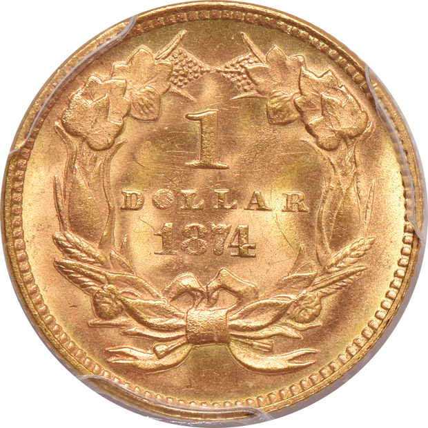 1874 PCGS MS-66