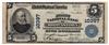 1902 $5 Blue Seal - Brownstown, IL Charter #10397 - VF