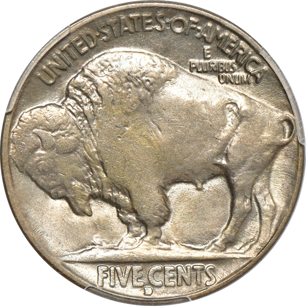 1924-D AU-58, 1928-D MS-64, and a 1929-D AU-58, all PCGS CAC