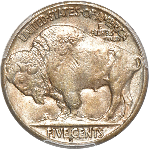 1914-S AU-58, 1916-S MS-62, and a 1927-S AU-58, all PCGS CAC