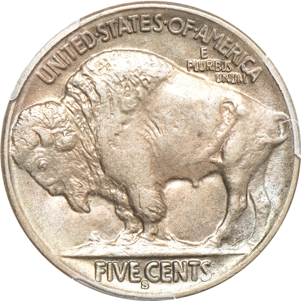 1914-S AU-58, 1916-S MS-62, and a 1927-S AU-58, all PCGS CAC