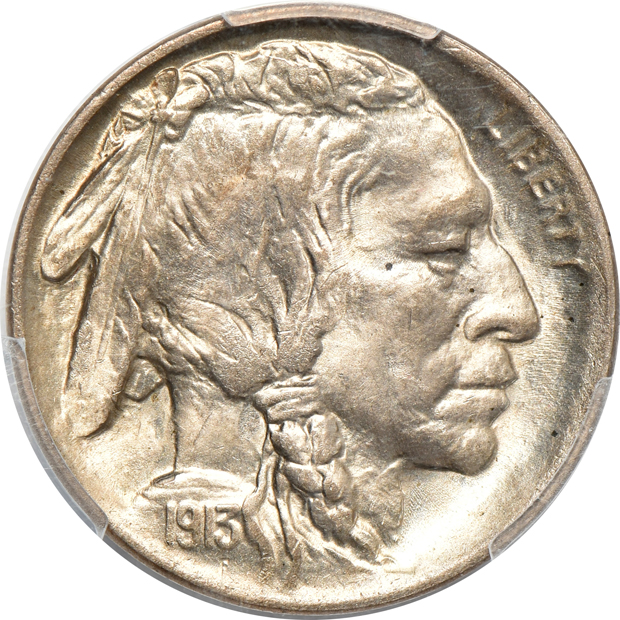 1913-D Type 1 MS-65, and a 1913-D Type 2 MS-64, both PCGS