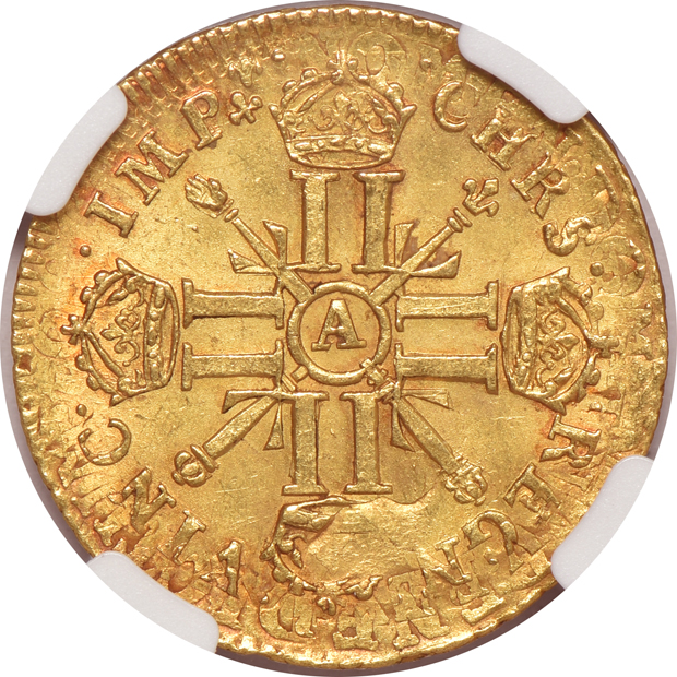 France - 1702/1-A Louis d'or - NGC MS-62