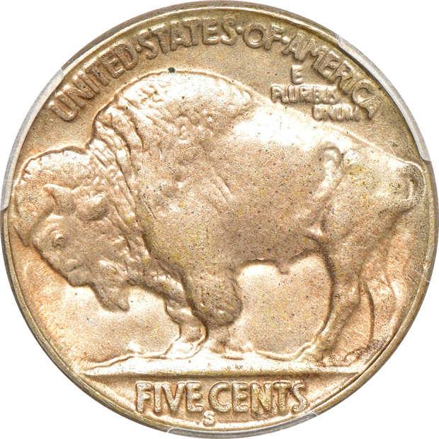 1928-S MS-63, 1934-D MS-62, 1935-D MS-65, all PCGS