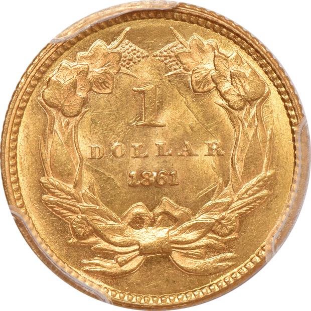 1861 PCGS MS-63