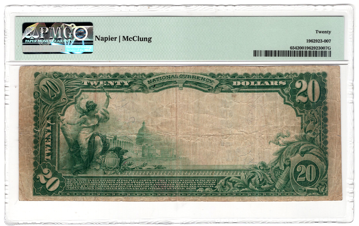1902 $20 Blue Seal - Witt, IL Charter #10264 - PMG VF-20