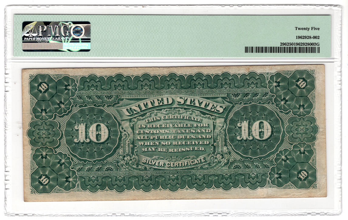 1886 $10 Fr# 296 - PMG VF-25