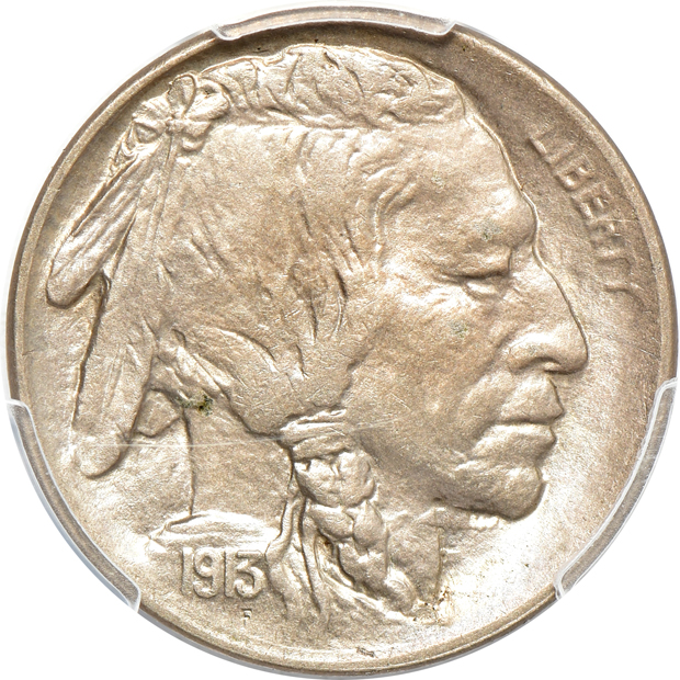Four Mint State Buffalo nickels certified by PCGS and approved by CAC