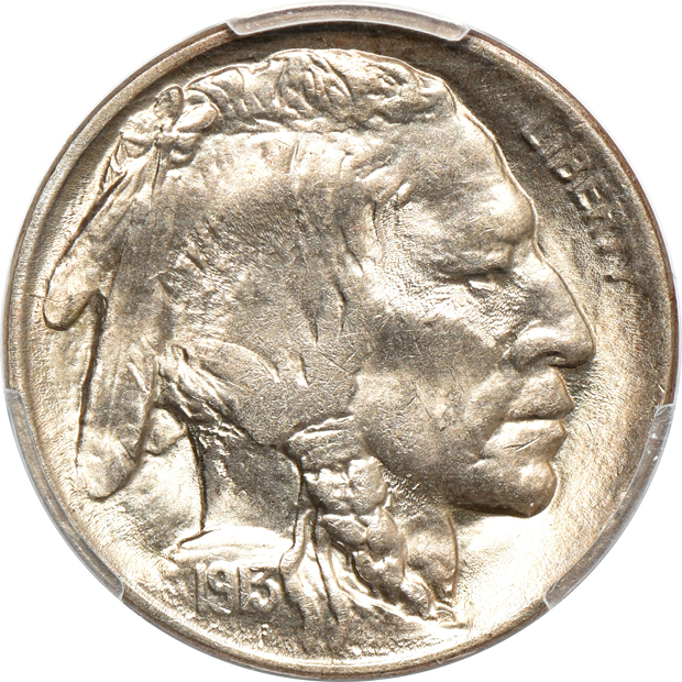 Four Mint State Buffalo nickels certified by PCGS