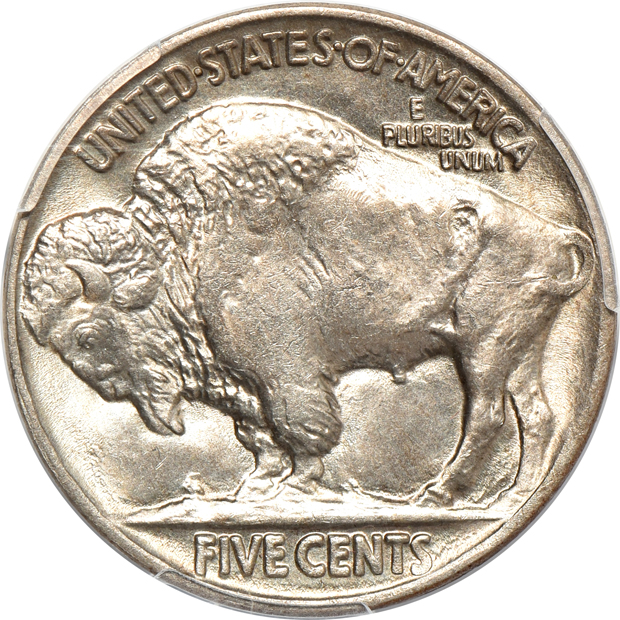 Four Mint State Buffalo nickels certified by PCGS