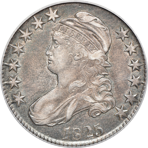 Four early silver type coins, better die-marriages