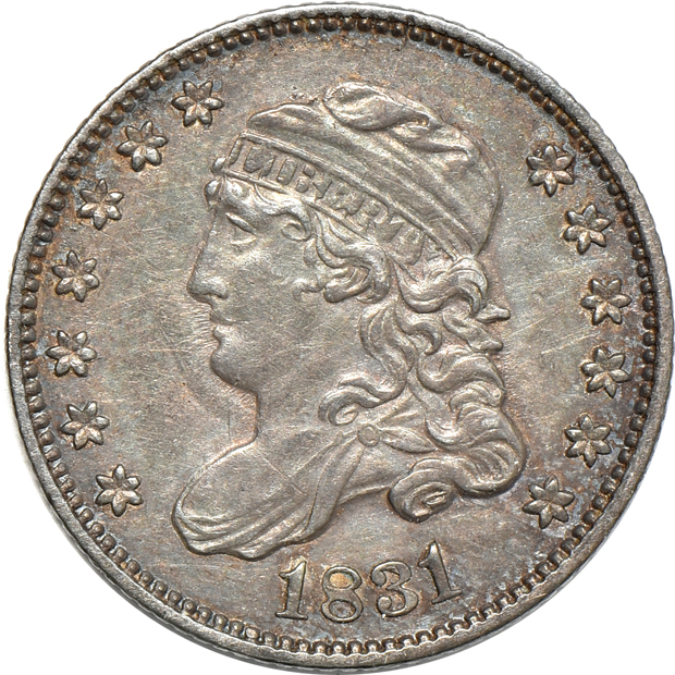 Four half-dimes and two dimes