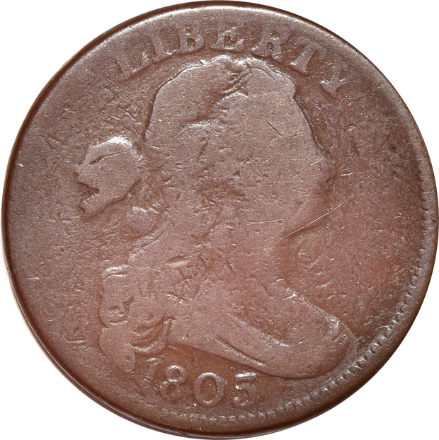 Four early large cents