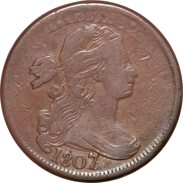 Four early large cents
