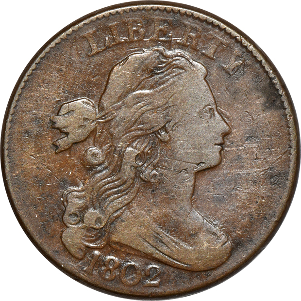 Four early large cents