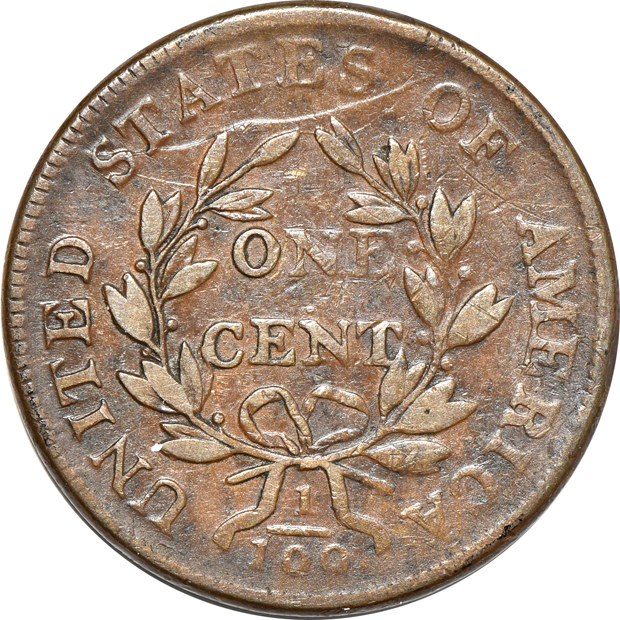 Four early large cents