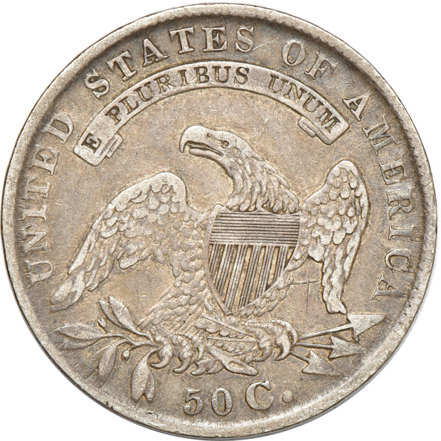 1818/7, Large 8 O-101a, 1832 Dashed Date O-112, and an 1836 Beaded Reverse O-106a, all VF 