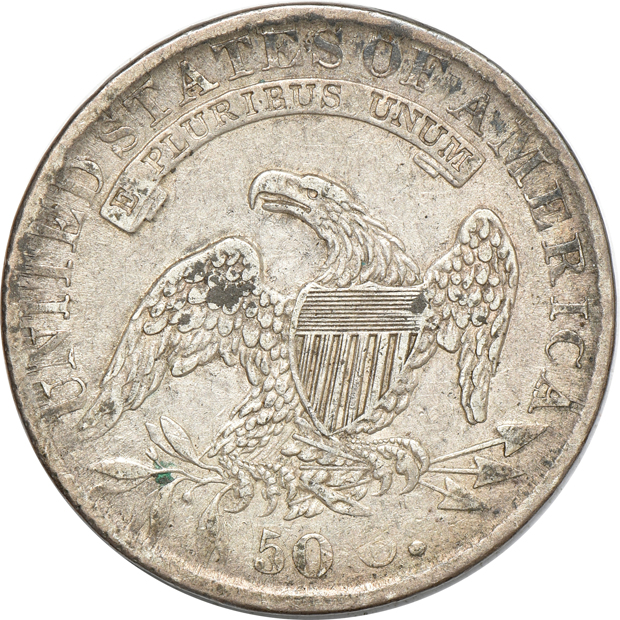1818/7, Large 8 O-101a, 1832 Dashed Date O-112, and an 1836 Beaded Reverse O-106a, all VF 