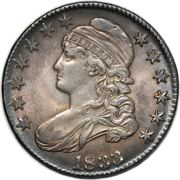 1827 Square 2 O-115, and an 1833 O-107, both AU