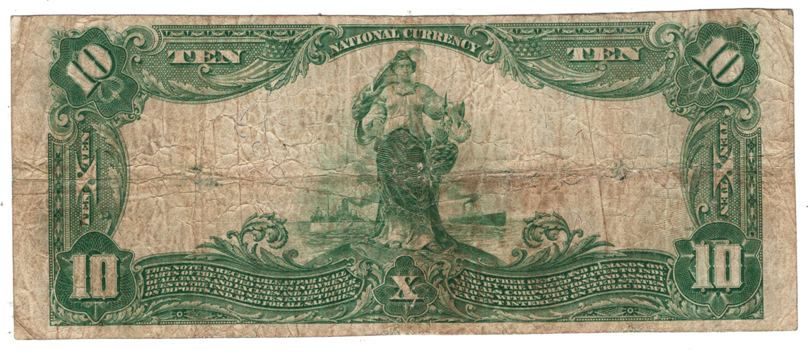 1902 $10 Blue Seal - Wellston, MO Charter #8011 - F