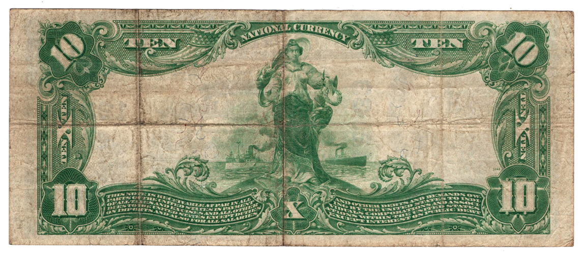 1902 $10 Blue Seal - Clayton, MO Charter #12333 - VF