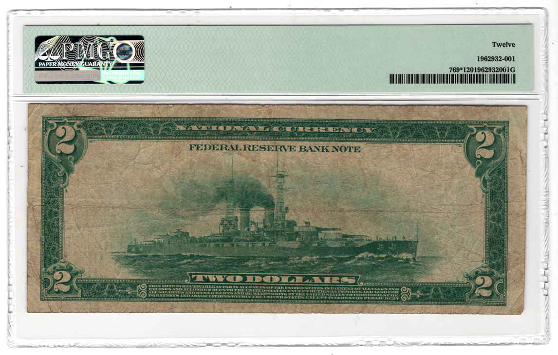 1918 $2 St. Louis Battleship Star Fr# 769* - PMG F-12