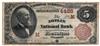 1882 $5 Brown Back - Joplin, MO Charter #4425 - F