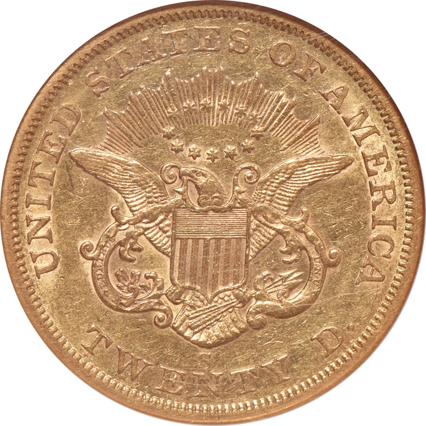 1855-S NGC AU-50