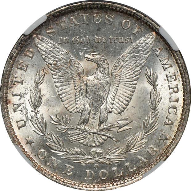 1891 PCGS MS-64, 1891-S PCGS MS-64, and an 1891-O NGC MS-64 CAC