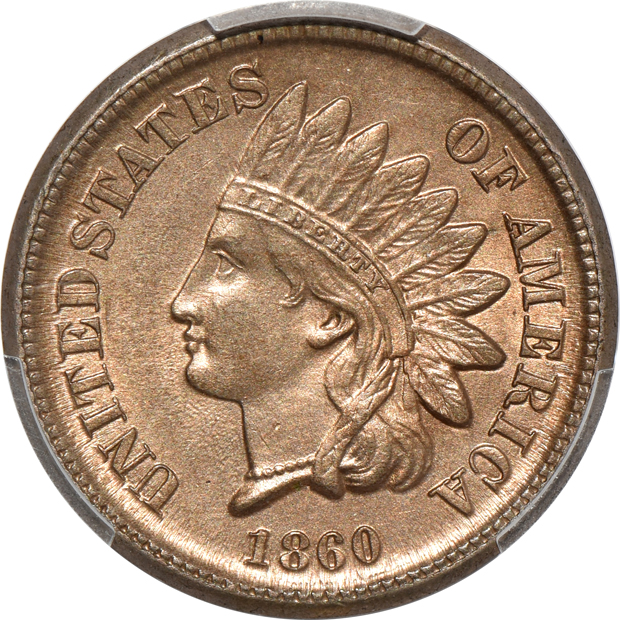 1860 MS-63, and an 1878 MS-64BN, both PCGS