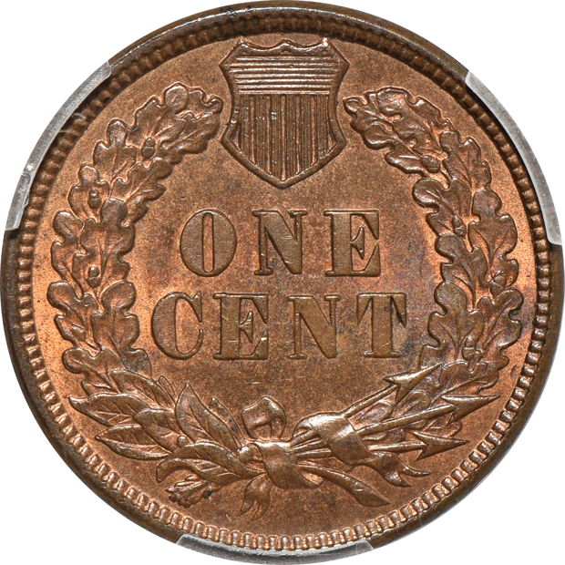 Four Indian cents, all PCGS CAC