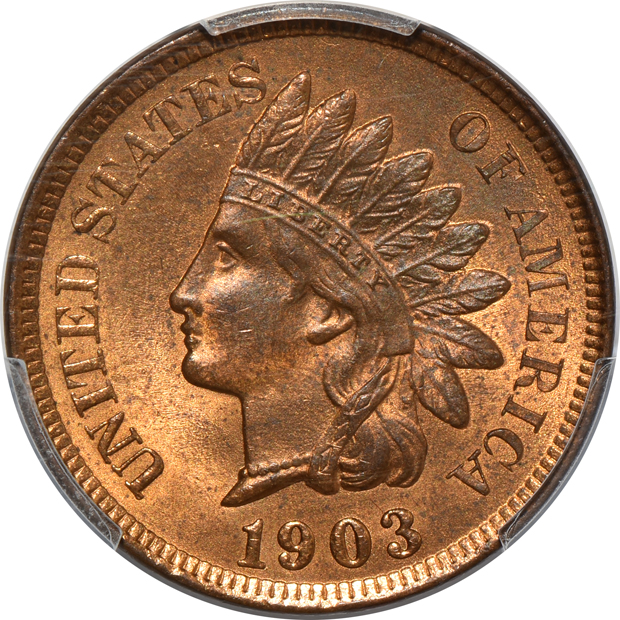 Four Indian cents, all PCGS CAC