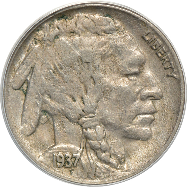 1937-D 3 Legged ANACS XF-45/scratched