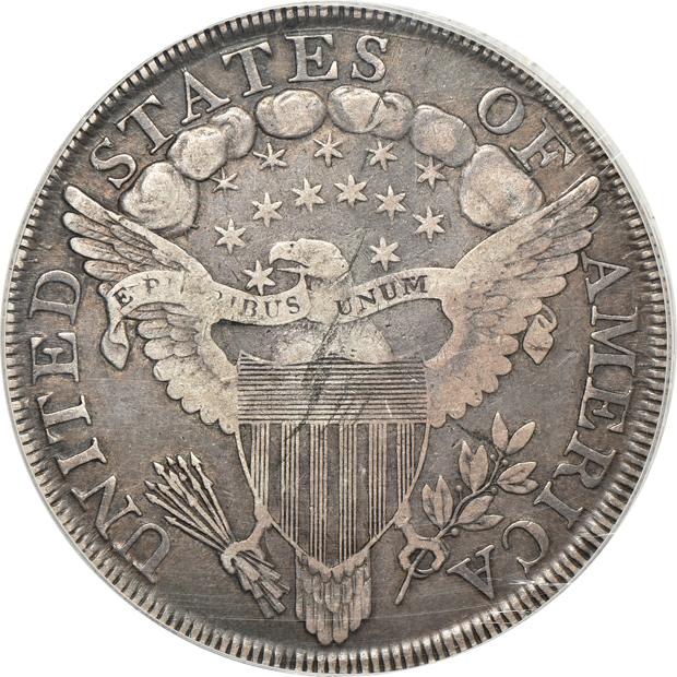 1799/8, 15 Stars Reverse BB-141, B-3 ANACS VF-35