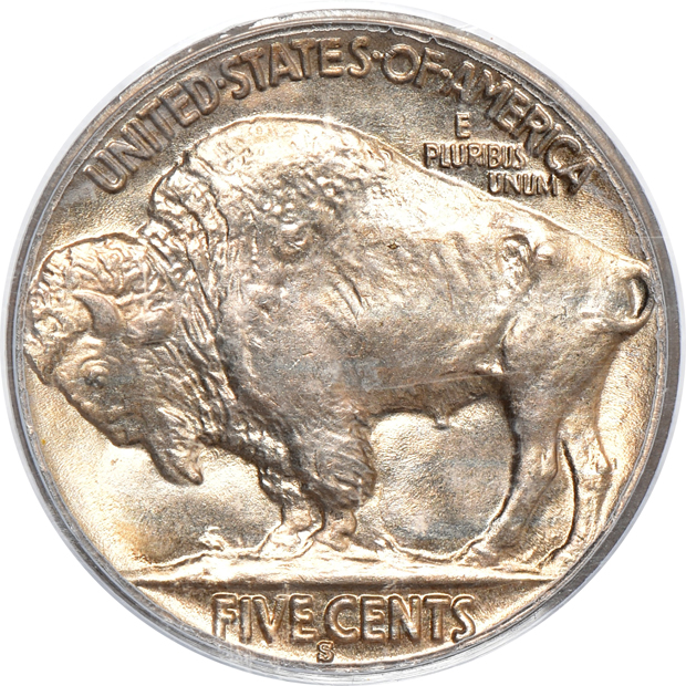 1937-S Buffalo nickel MS-66, 1928-D Standing Liberty quarter MS-65 CAC, and a 1946-S Walking Liberty half-dollar MS-66 CAC, all PCGS