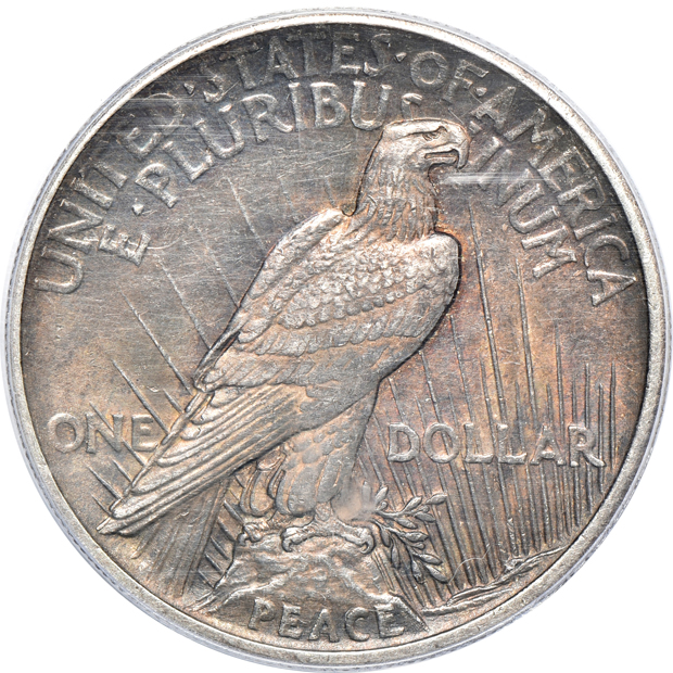 1878-S Trade dollar XF-45, and a 1921 Peace dollar AU-55, both PCGS