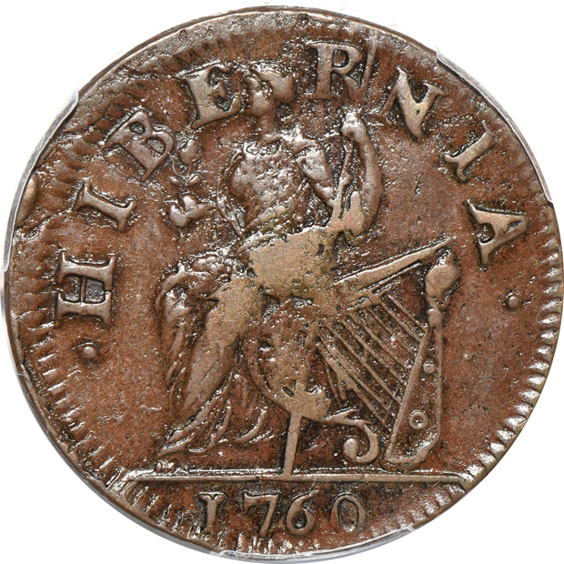 1760 Vooe Populi PCGS AU details/residue