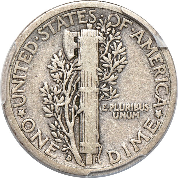 1916-D Mercury PCGS F-12