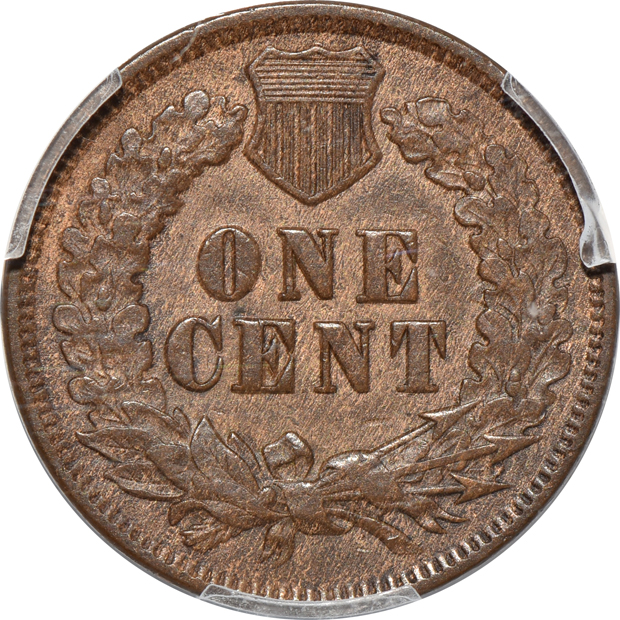 1859 MS-62, and an 1871 AU-53, both PCGS