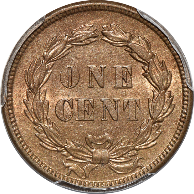 1859 MS-62, and an 1871 AU-53, both PCGS