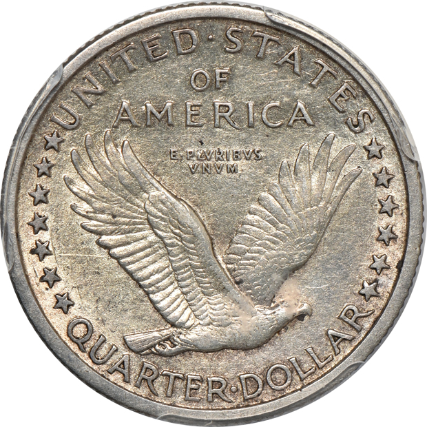 1916 Standing Liberty Quarter PCGS AU-53