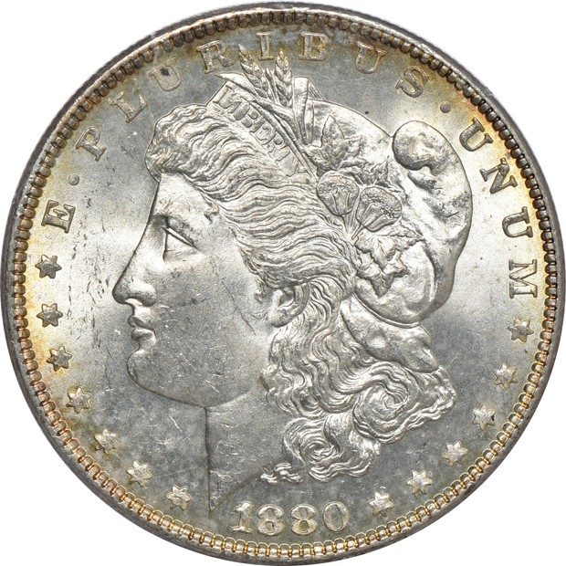 1880 and 1891, both PCGS MS-64 (rattler) CAC