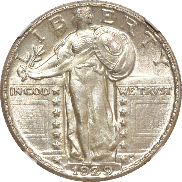 1917-D Type 1 MS-63 FH, and a 1929 MS-64 FH, both NGC