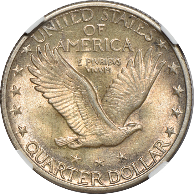 1917-S Type 2 MS-62, and a 1925 MS-64, both NGC
