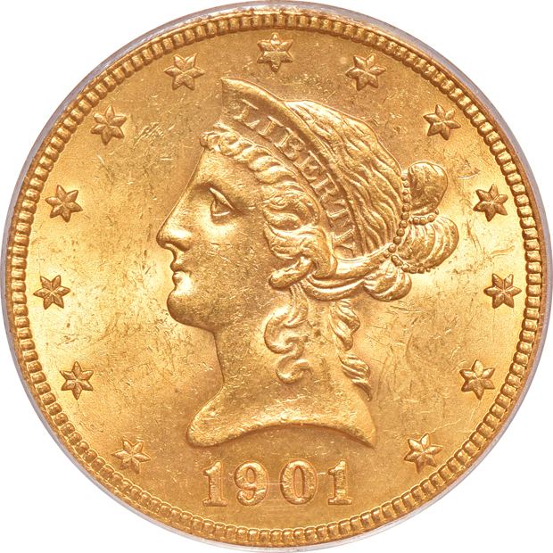 Two 1901-S PCGS MS-61 (green label) CAC
