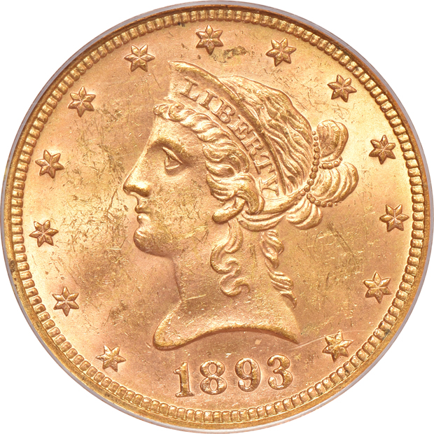 Two 1893 PCGS MS-61 (green label) CAC